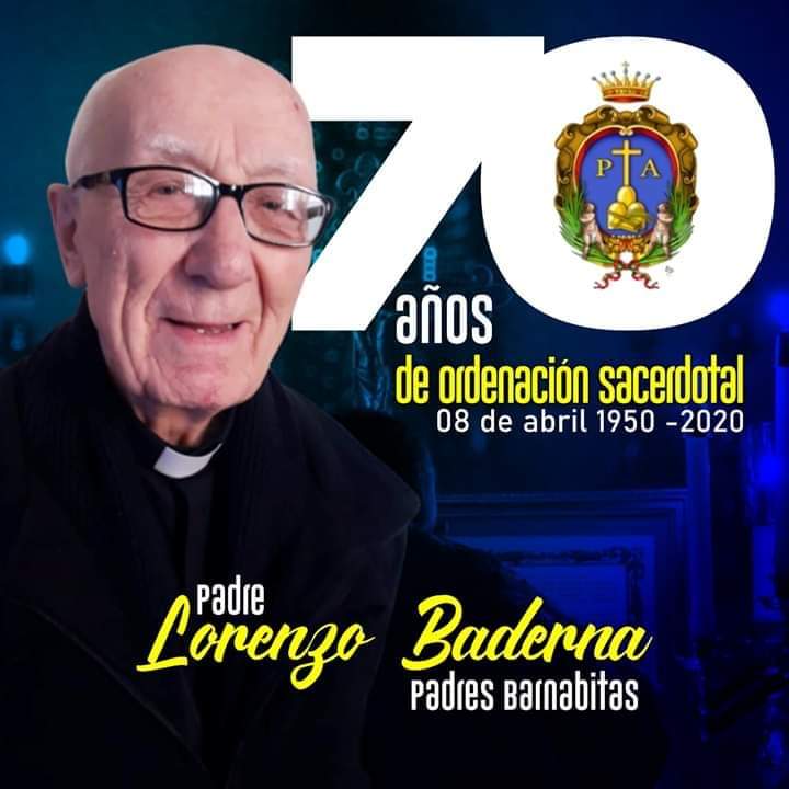 70 AÑOS DE ORDENACIÓN SACERDOTAL P. LORENZO BADERNA