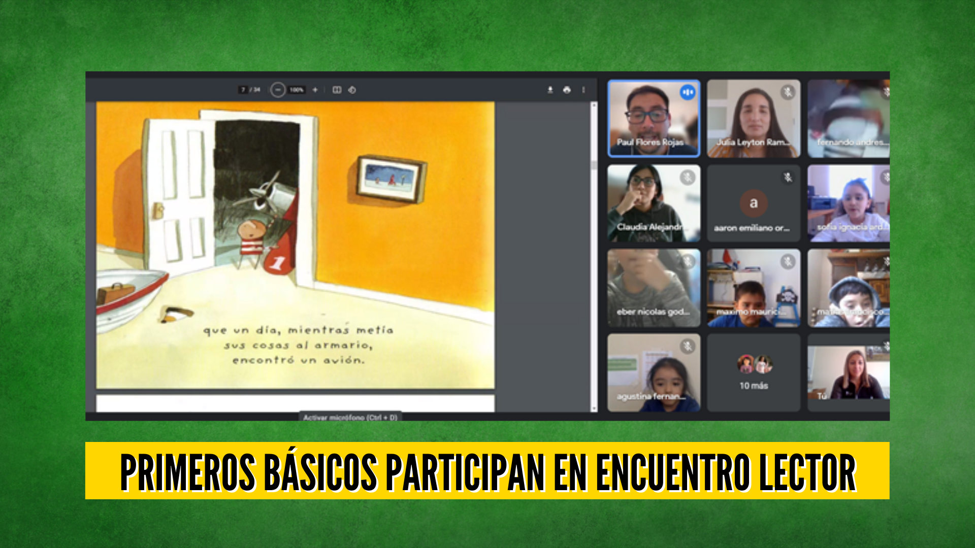 ESTUDIANTES DE PRIMEROS BÁSICOS PARTICIPAN EN ENCUENTRO LECTOR