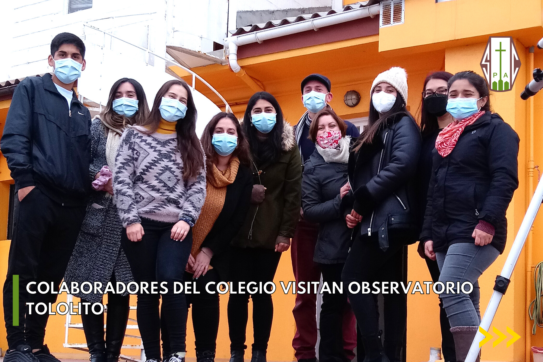 COLABORADORES DEL COLEGIO VISITAN OBSERVATORIO TOLOLITO