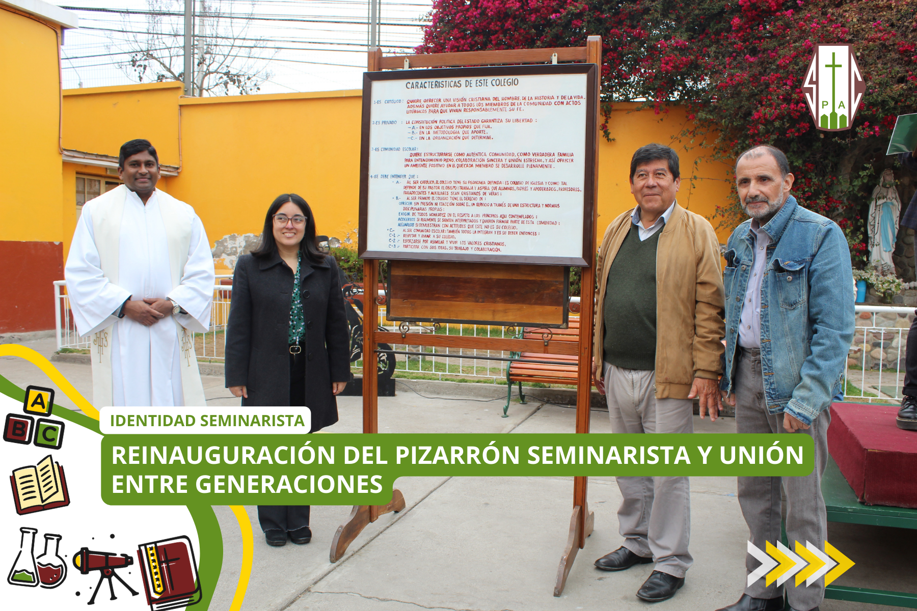 REINAUGURACIÓN DEL PIZARRÓN SEMINARISTA Y UNIÓN ENTRE GENERACIONES