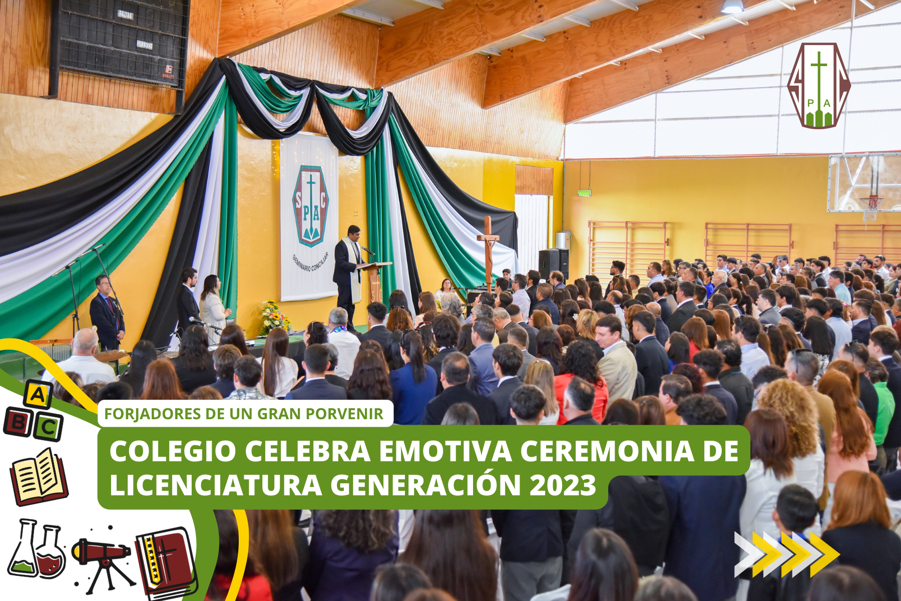 COLEGIO CELEBRA EMOTIVA CEREMONIA DE LICENCIATURA GENERACIÓN 2023