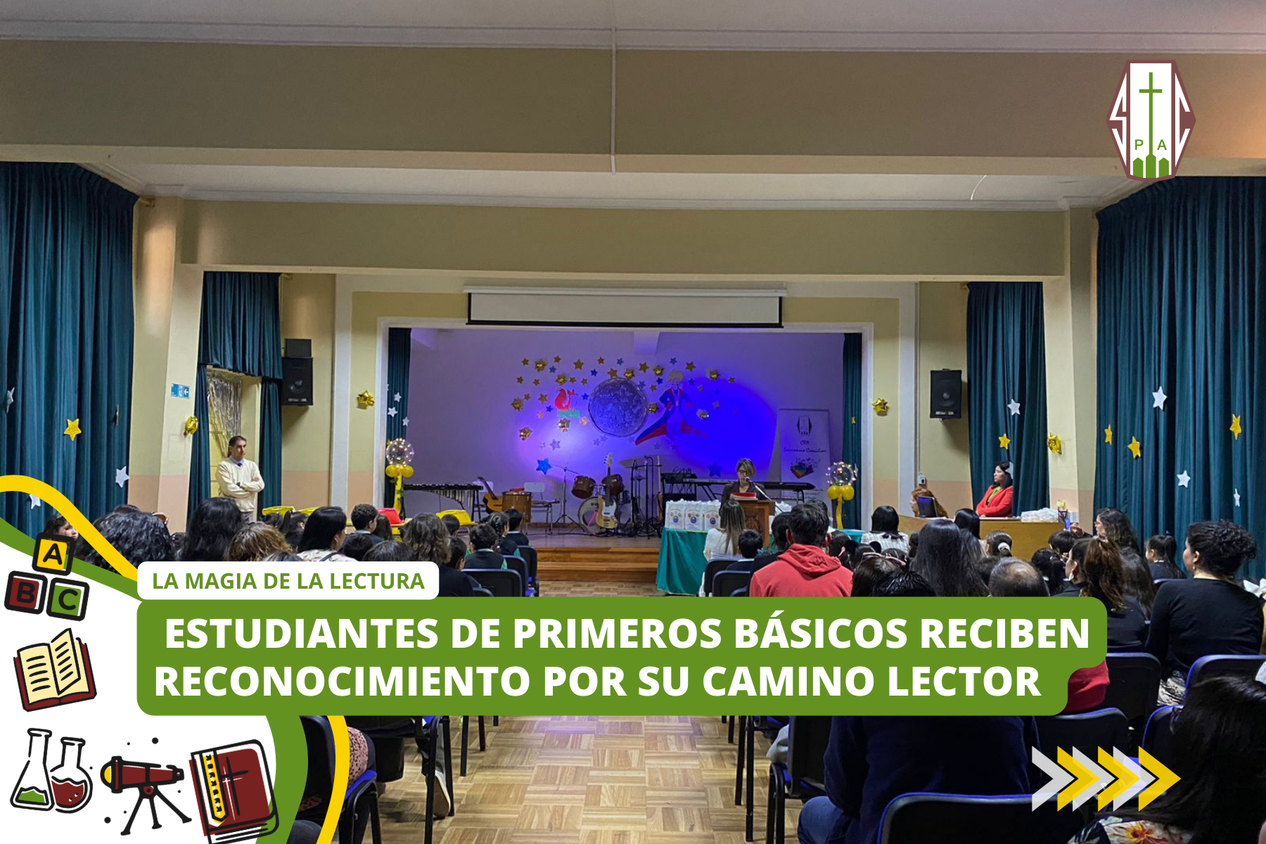 ESTUDIANTES DE PRIMEROS BÁSICOS RECIBEN RECONOCIMIENTO POR SU CAMINO LECTOR