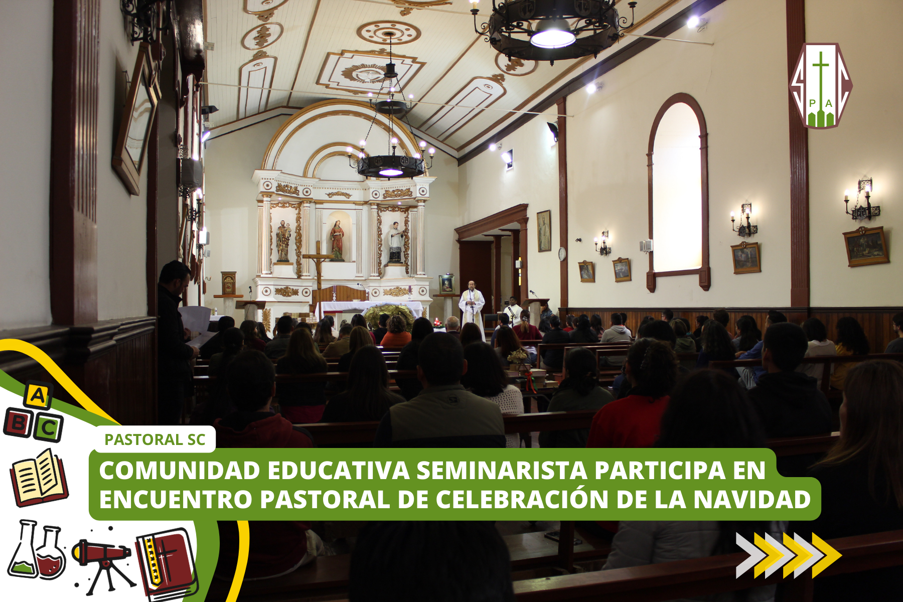 COMUNIDAD EDUCATIVA SEMINARISTA PARTICIPA EN ENCUENTRO PASTORAL DE CELEBRACIÓN DE LA NAVIDAD