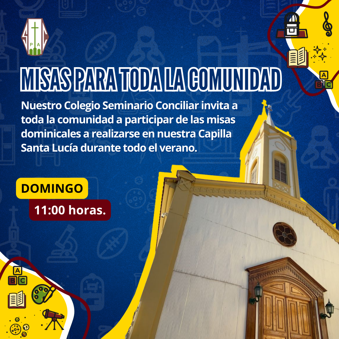 MISAS DOMINICALES DURANTE TODO EL VERANO