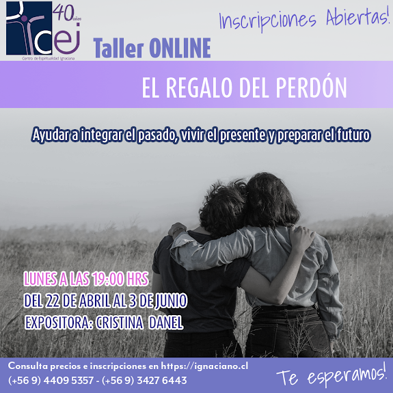 CEI: DIFUSIÓN TALLER ONLINE «EL REGALO DEL PERDÓN»