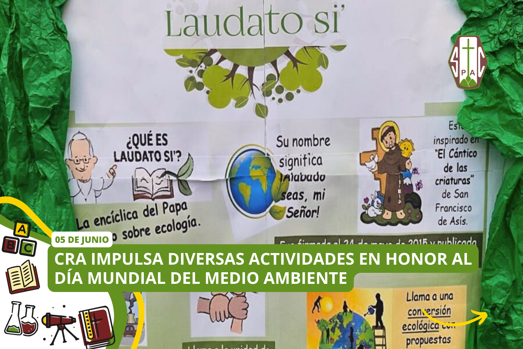 CRA IMPULSA DIVERSAS ACTIVIDADES EN HONOR AL DÍA MUNDIAL DEL MEDIO AMBIENTE