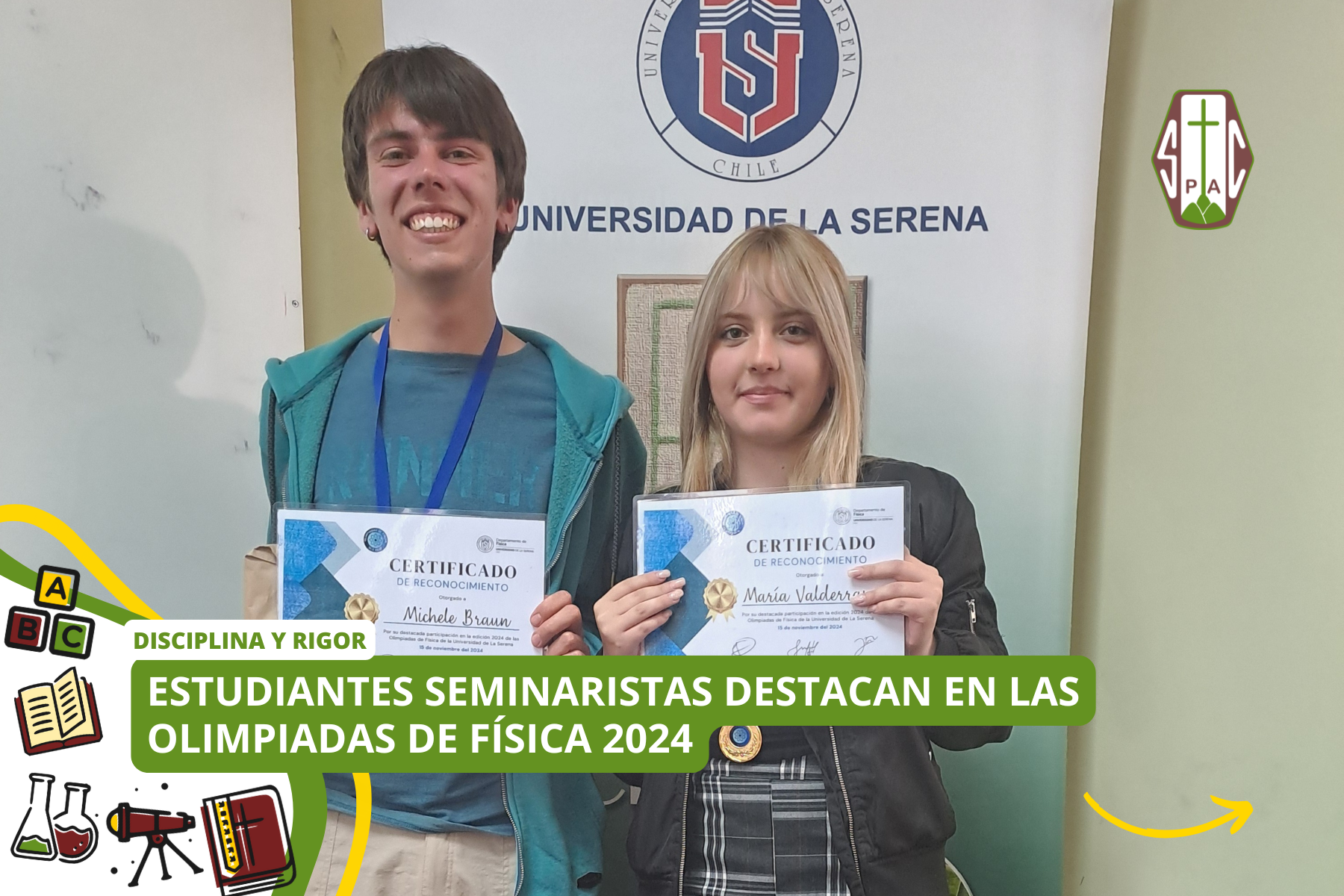 ESTUDIANTES SEMINARISTAS DESTACAN EN LAS OLIMPIADAS DE FÍSICA 2024
