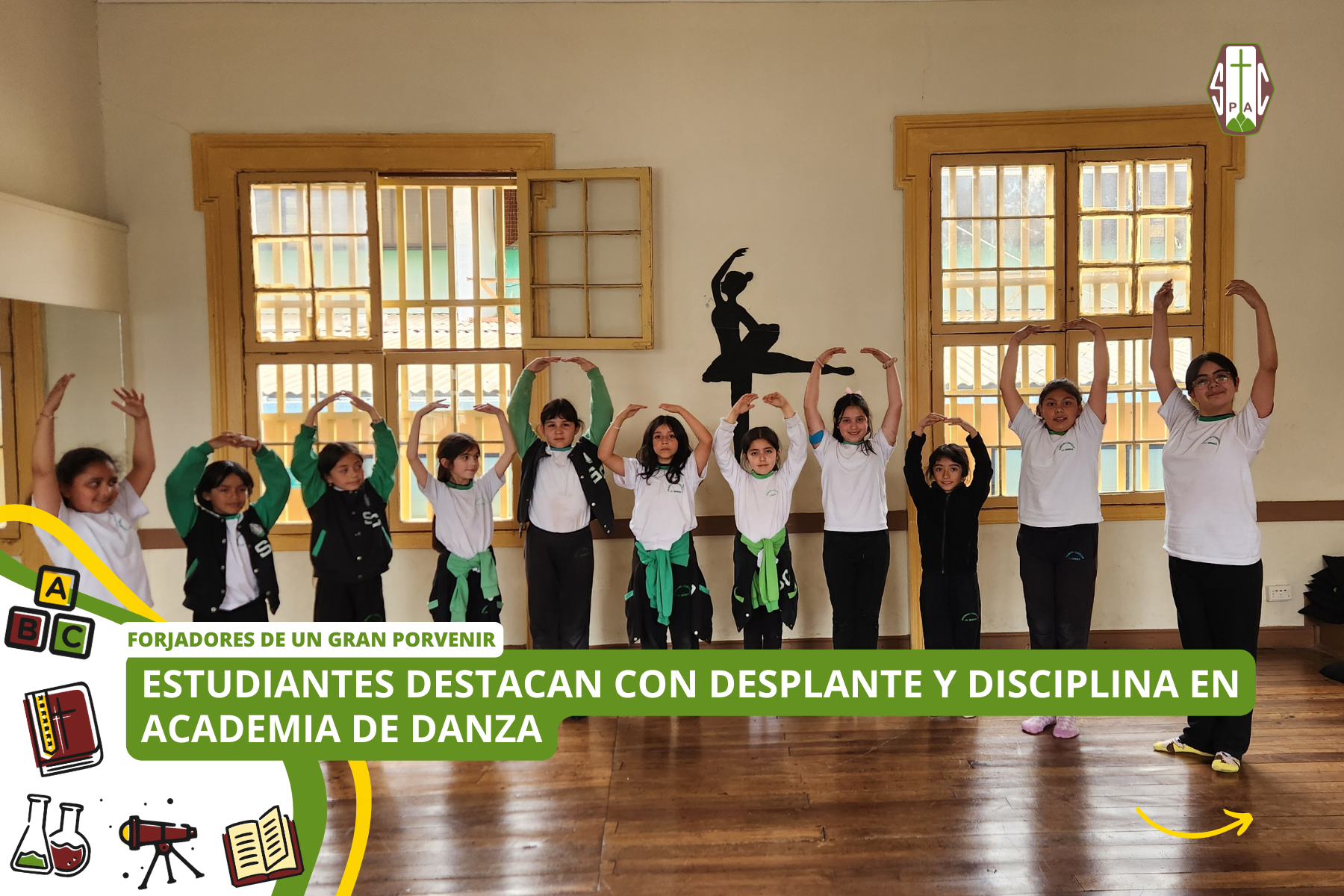 ESTUDIANTES DESTACAN CON DESPLANTE Y DISCIPLINA EN ACADEMIA DE DANZA