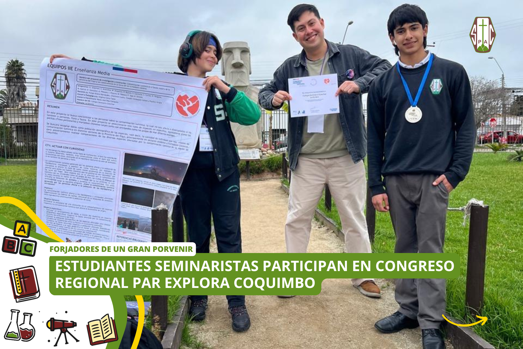 ESTUDIANTES SEMINARISTAS PARTICIPAN EN CONGRESO REGIONAL PAR EXPLORA COQUIMBO