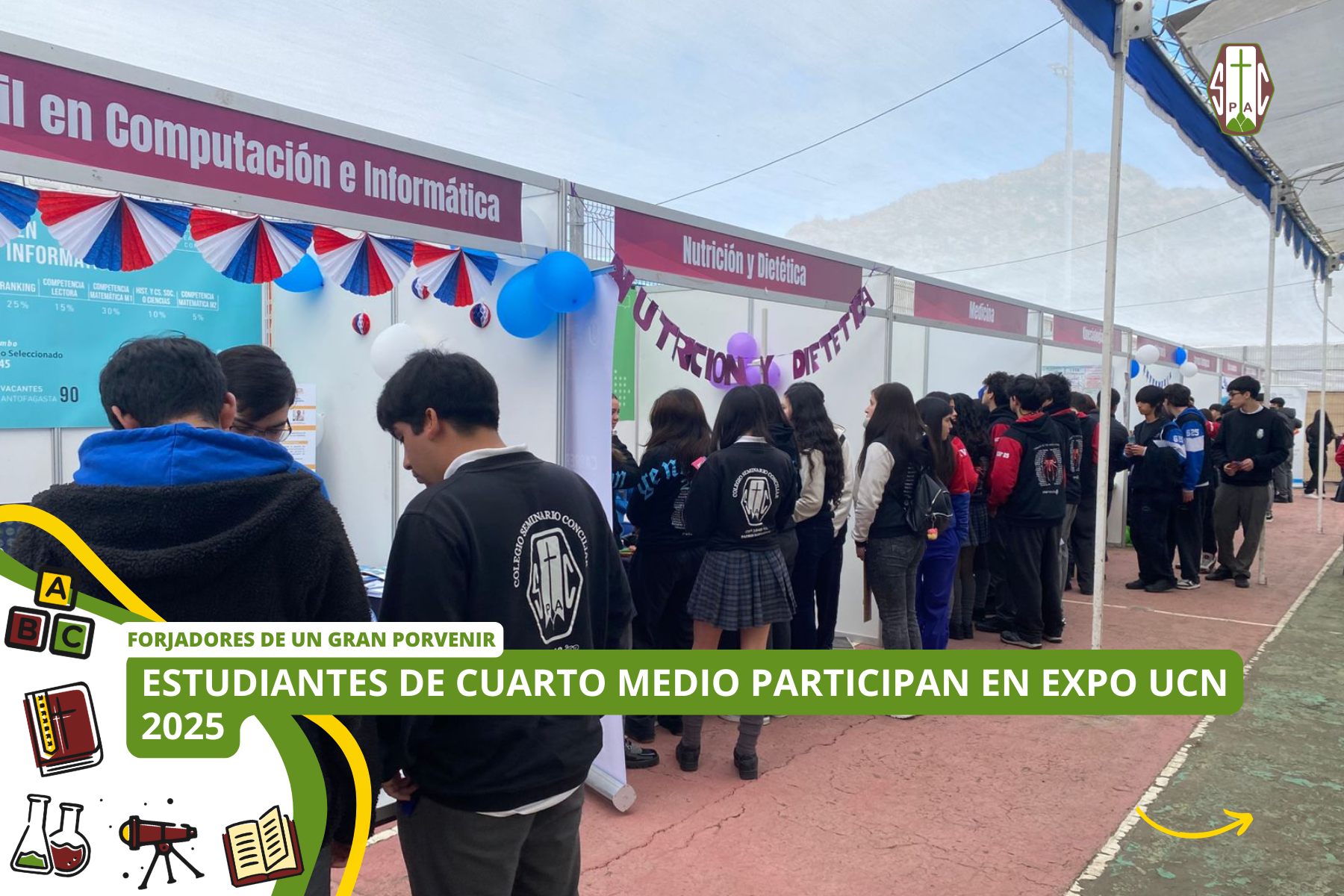 ESTUDIANTES DE CUARTO MEDIO PARTICIPAN EN EXPO UCN 2025