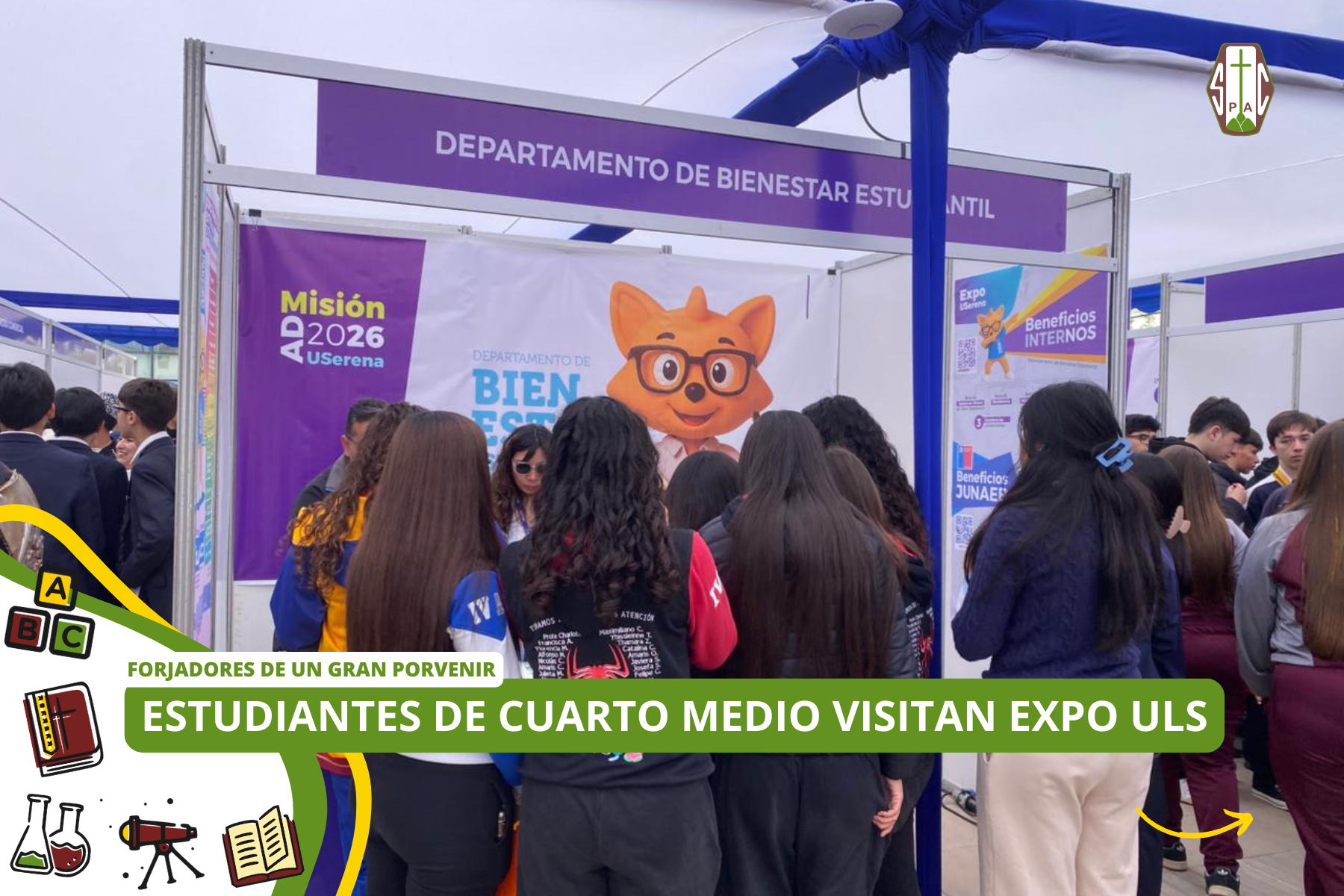 ESTUDIANTES DE CUARTO MEDIO VISITAN EXPO ULS