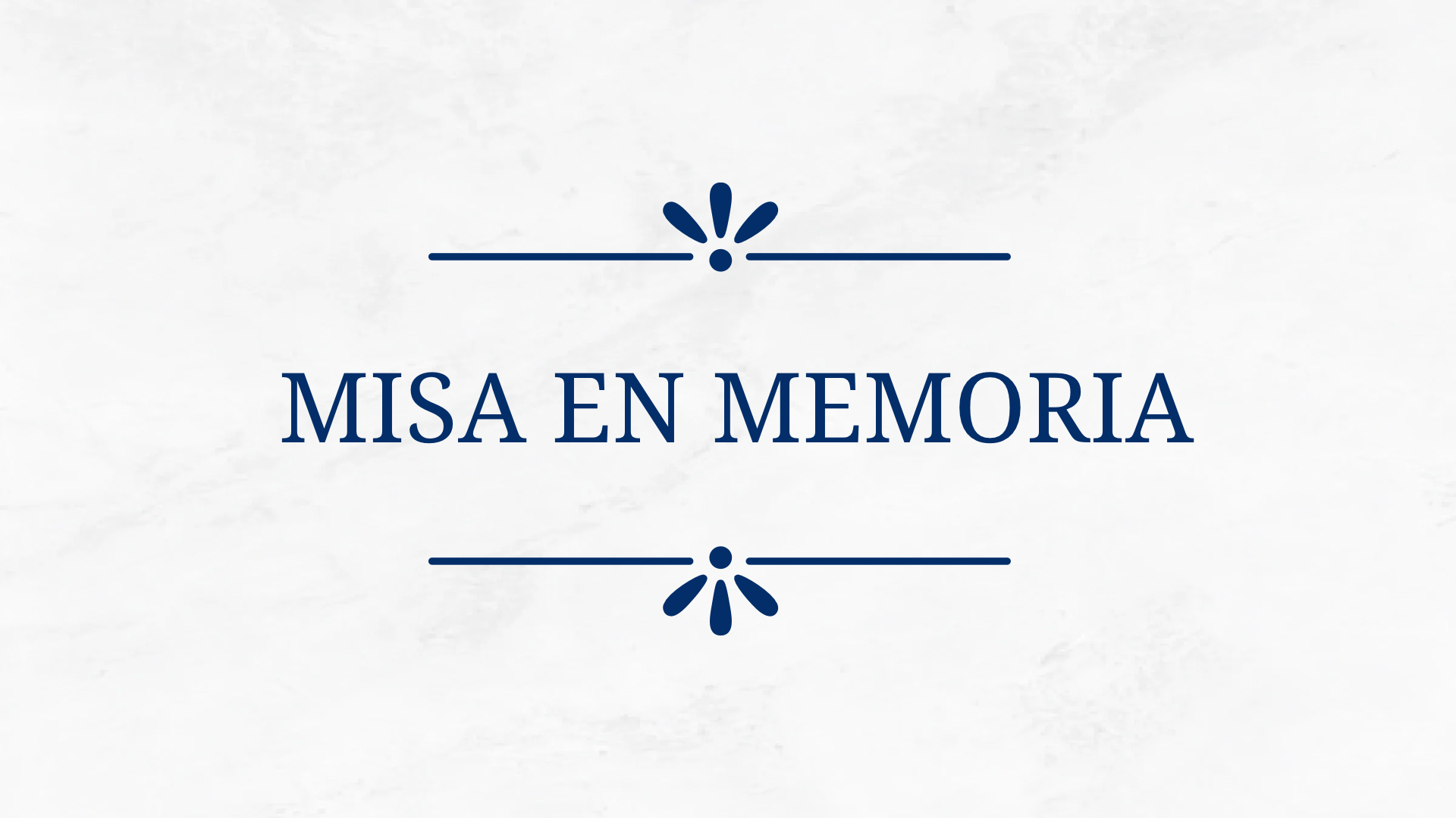 MISA DE EXEQUIAS