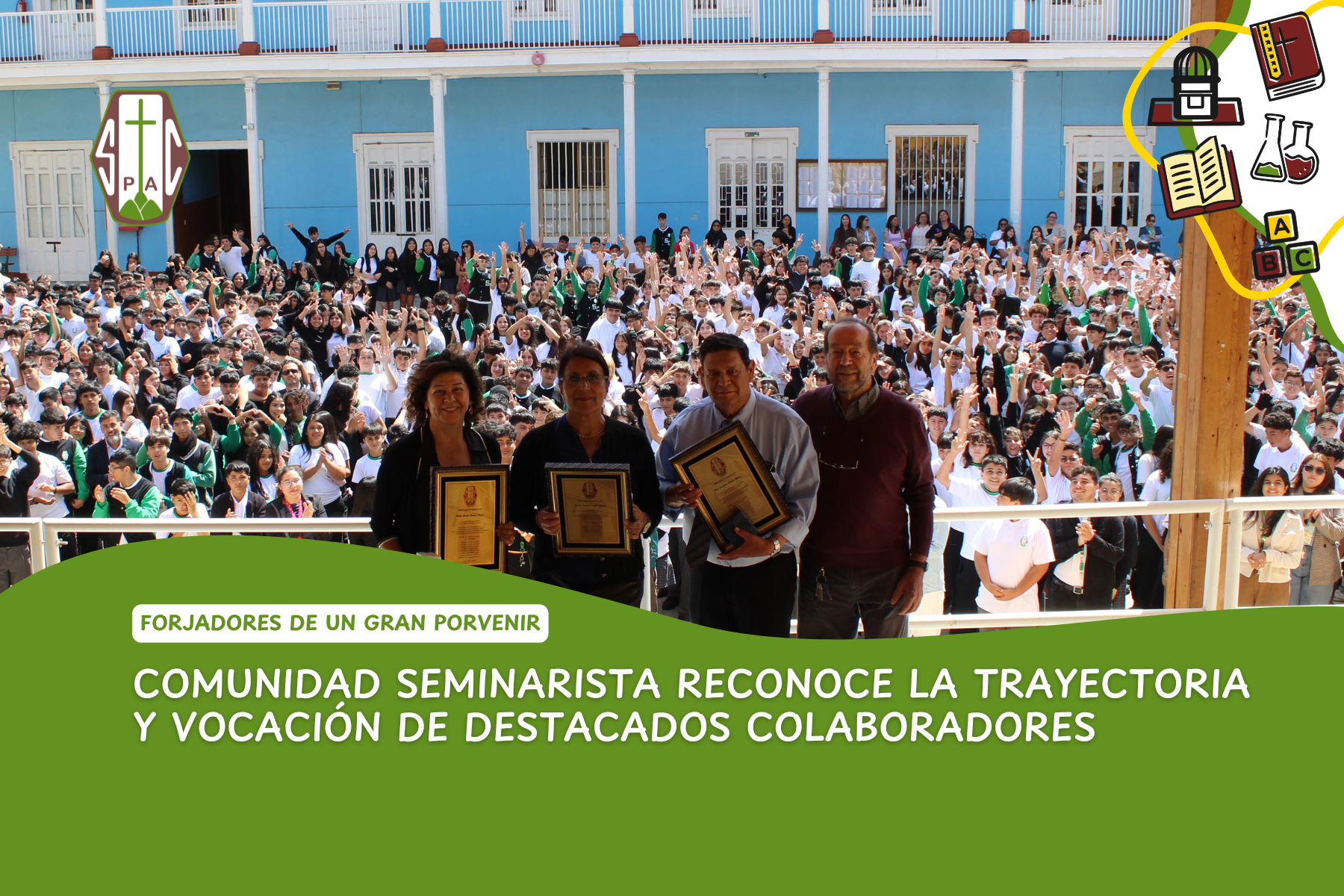 COMUNIDAD SEMINARISTA RECONOCE LA TRAYECTORIA Y VOCACIÓN DE DESTACADOS COLABORADORES